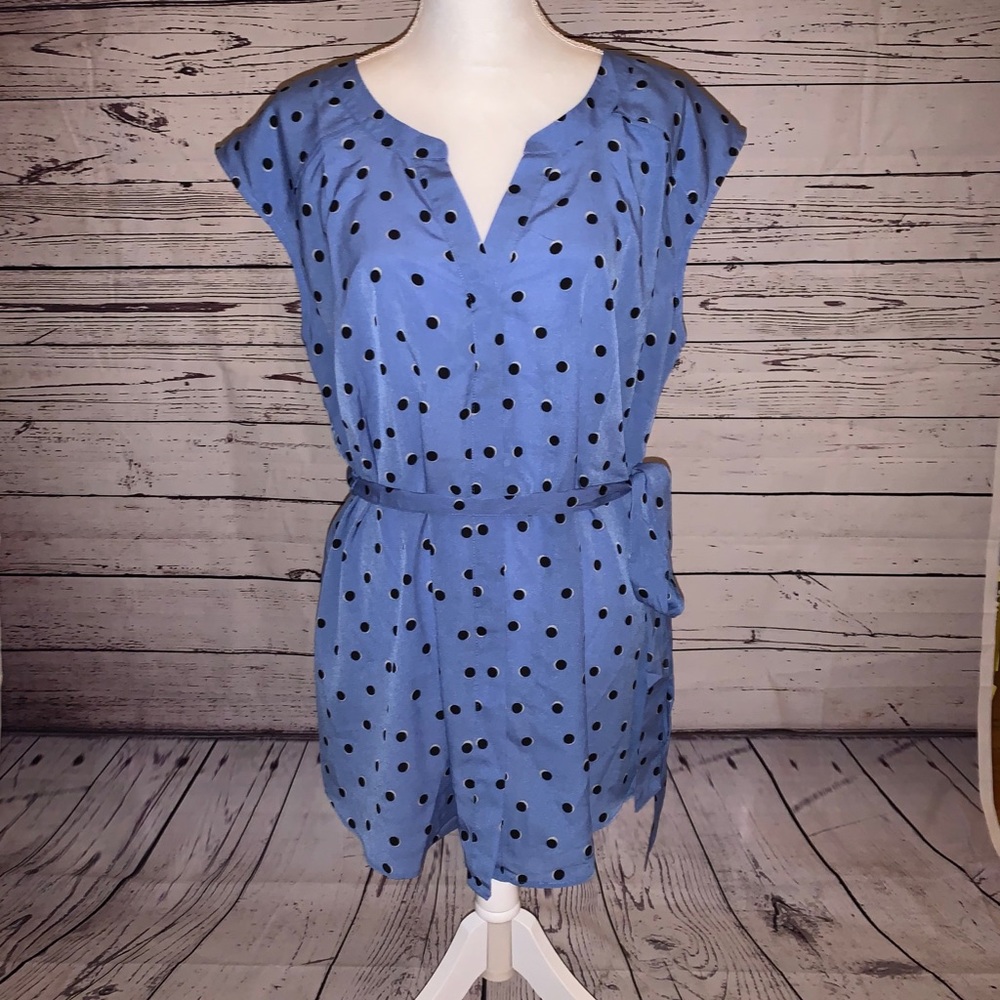 NWT Motherhood Maternity Polka Dot Top size XL